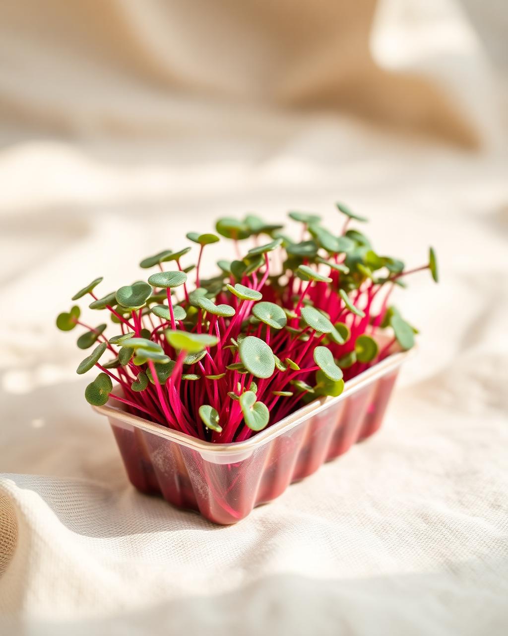Beetroot microgreens