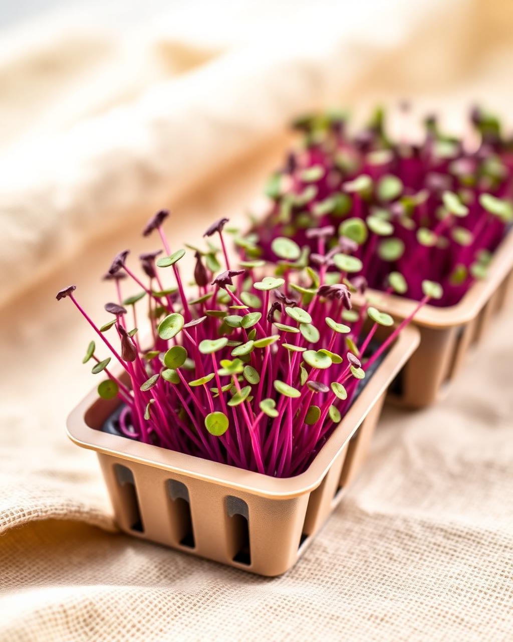 Red Cabbage Microgreens microgreens