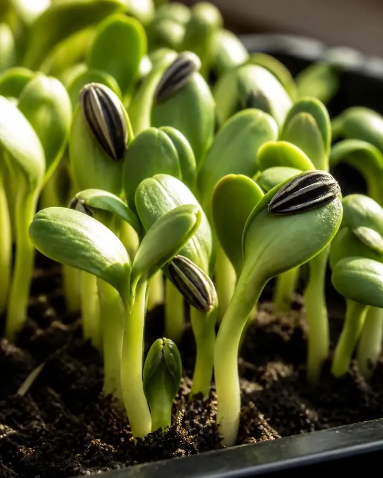 Sunflower microgreens